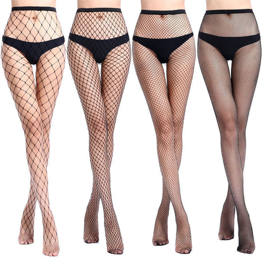 Fashion Hollow Mesh Black Stretch Fishnet Socks
