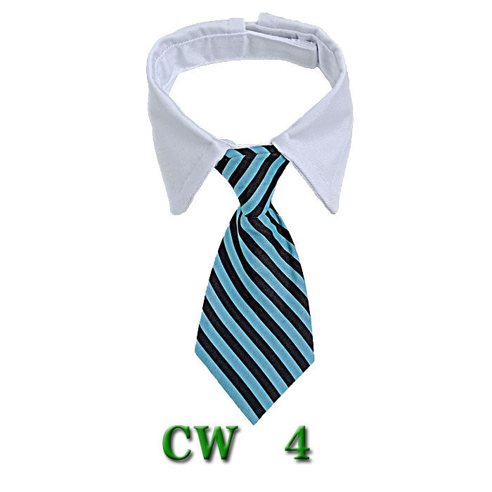 Pet Neck Tie Dog Tie Striped Bib Scarf Bow Knot