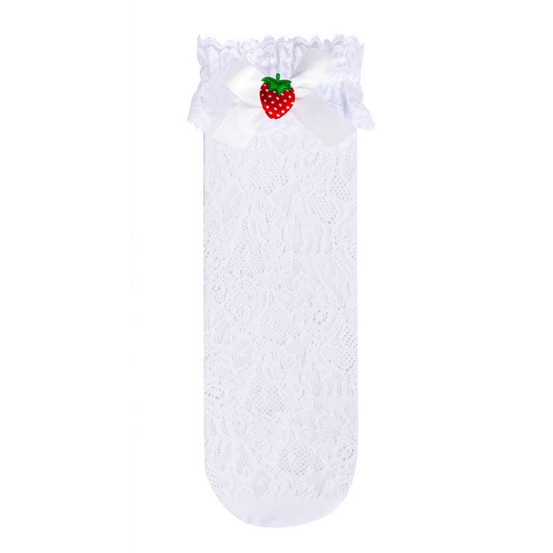 Japanese Lace Mid-Tube Socks