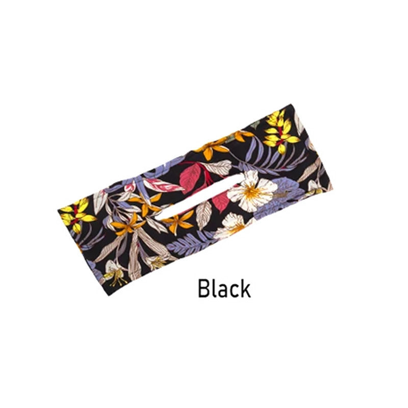 Deft Bun Custom Cross-Border New Lightweight French Retro Headband Korean Printing Headband