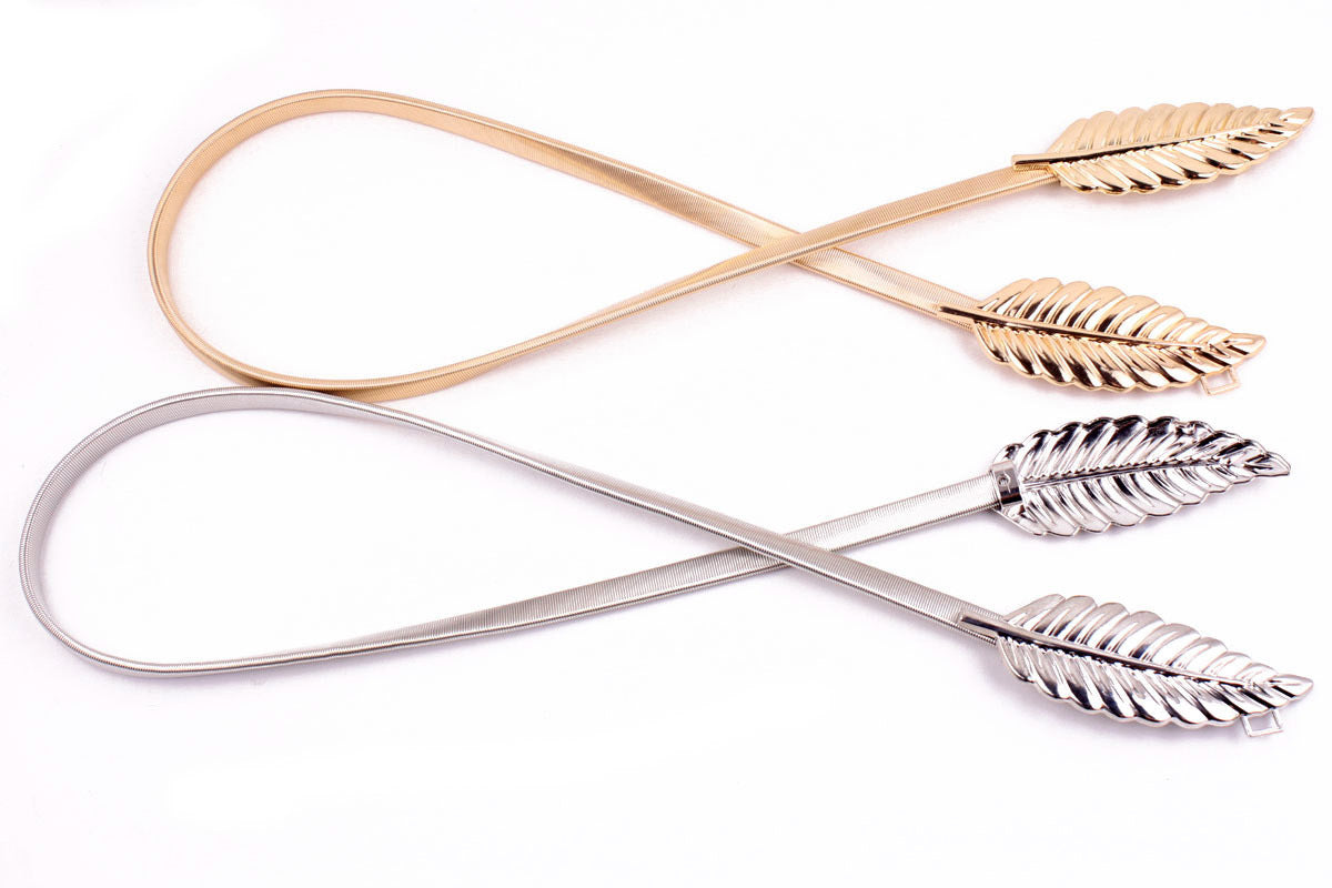 Leaf Iron Decorative Belt, Female Leaf Waist Chain