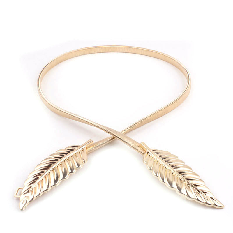 Leaf Iron Decorative Belt, Female Leaf Waist Chain