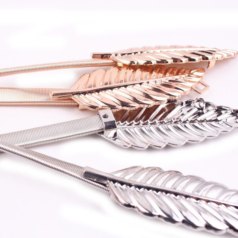 Leaf Iron Decorative Belt, Female Leaf Waist Chain