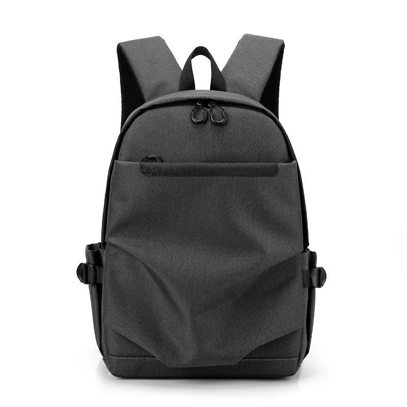 Solid Color Men's Nylon Waterproof Backpack