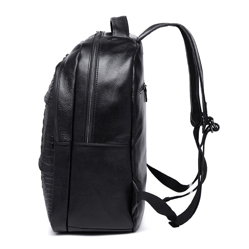 Casual  Pattern Leather Men's Backpack