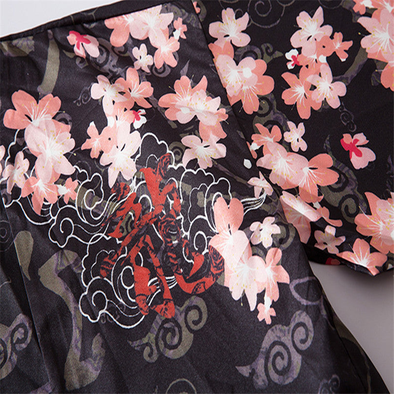 Long Robe Loose Unbuttoned Young Men's And Women's Cloak Shirt