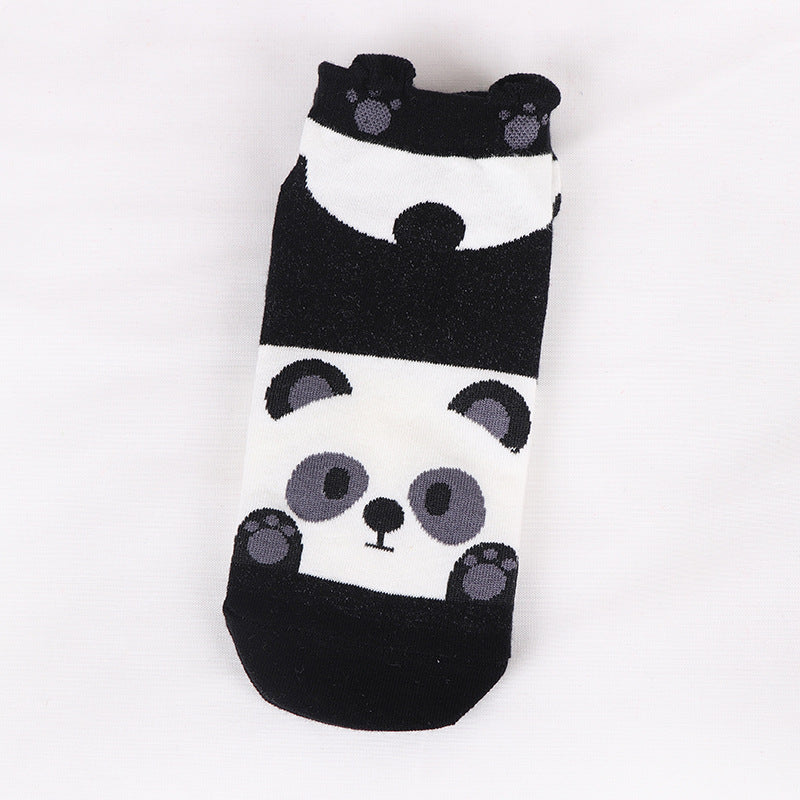 Lady Cartoon Animal Bear Socks