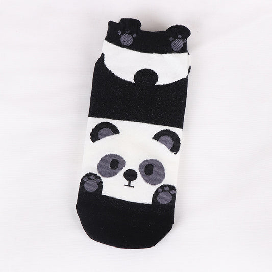 Lady Cartoon Animal Bear Socks