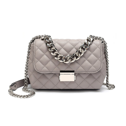 Check British Style Chain Bag