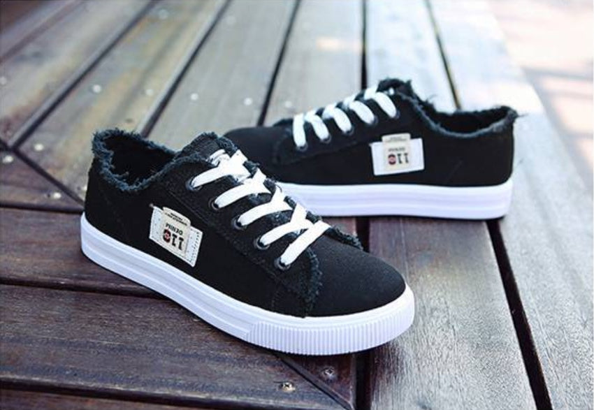 Canvas Shoes Women'S Korean Version Of The White Shoes Spring New Flat-Bottom Casual All-Match Trend