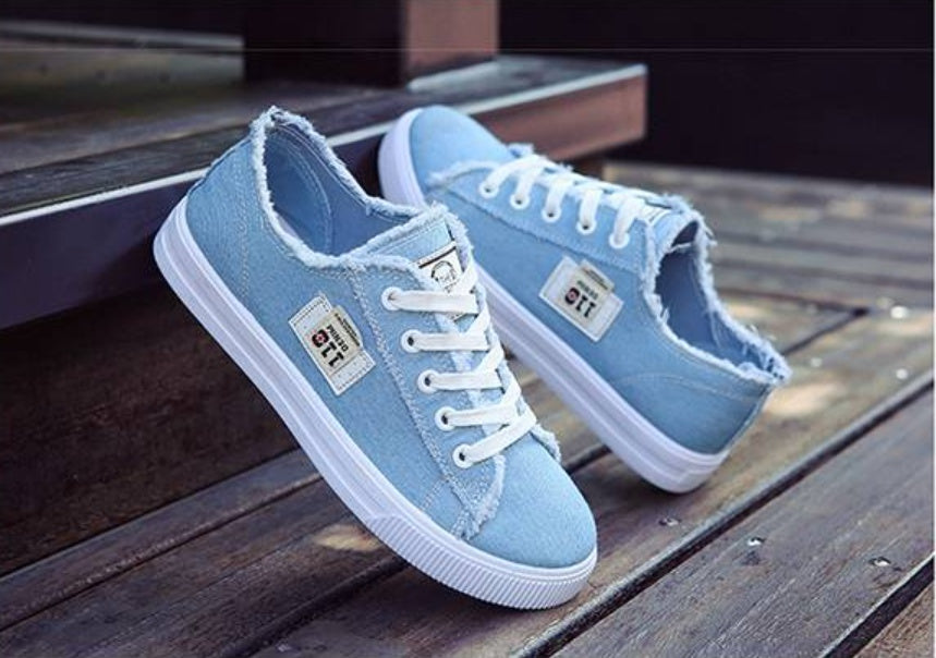 Canvas Shoes Women'S Korean Version Of The White Shoes Spring New Flat-Bottom Casual All-Match Trend