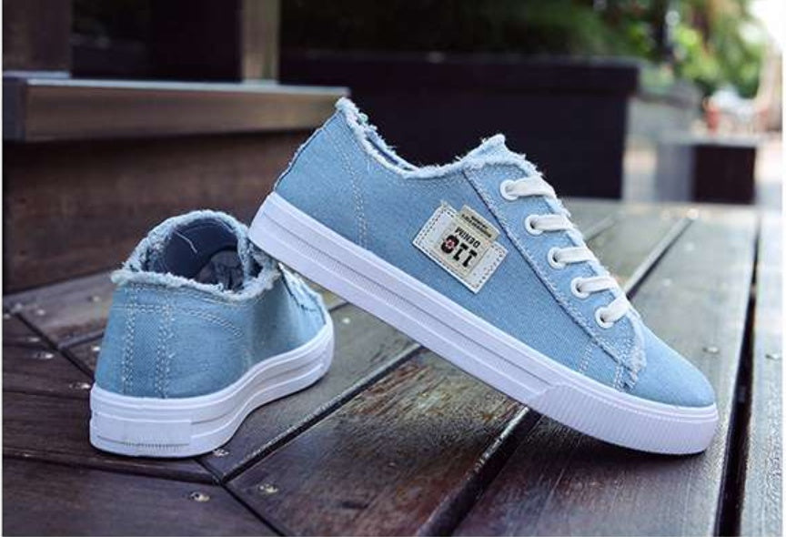 Canvas Shoes Women'S Korean Version Of The White Shoes Spring New Flat-Bottom Casual All-Match Trend