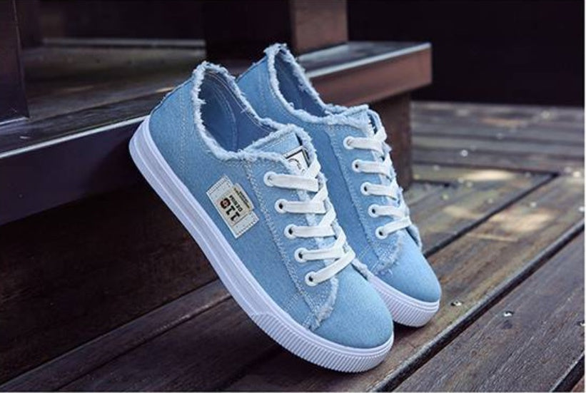 Canvas Shoes Women'S Korean Version Of The White Shoes Spring New Flat-Bottom Casual All-Match Trend