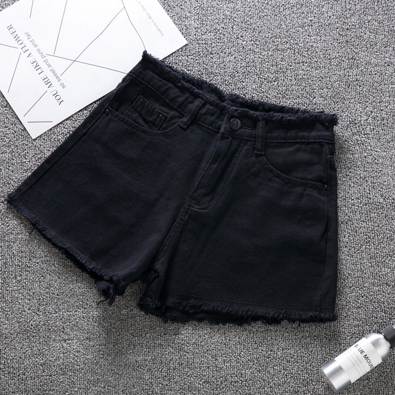 Denim Shorts Women's Summer  Korean Version Of Loose Wide-Legged Wild Thin High-Waisted Hot Pants