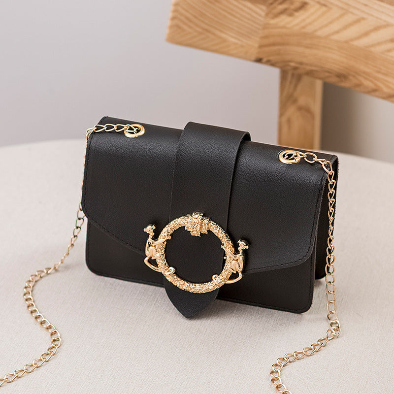 Korean Fashion Chain Small Square Bag Fashion One-Shoulder Messenger Mobile Phone Bag