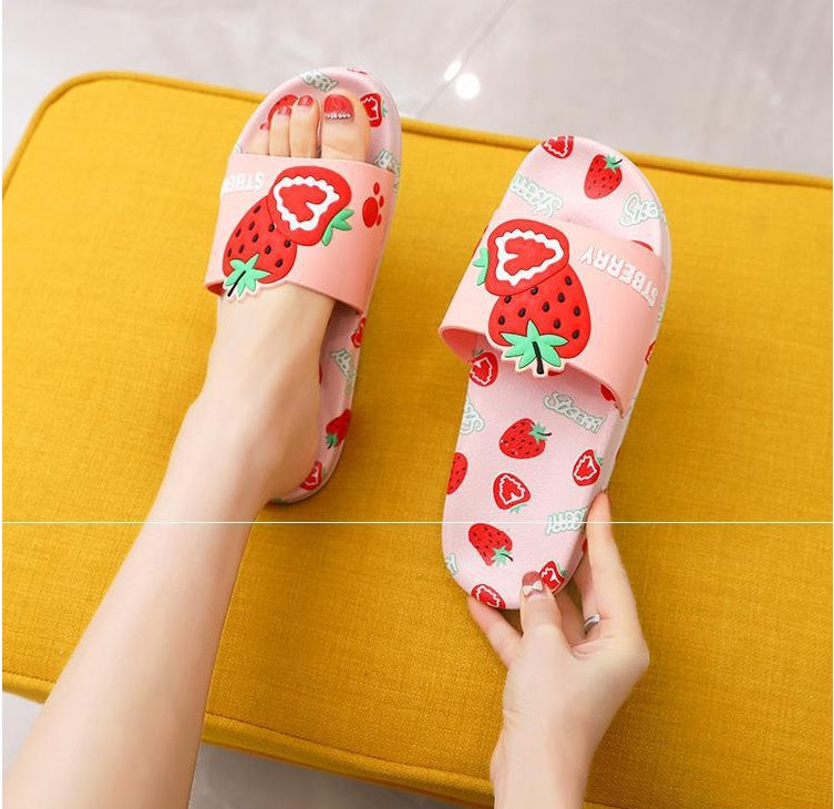 New Style Slippers Female Summer Cute Girl Heart