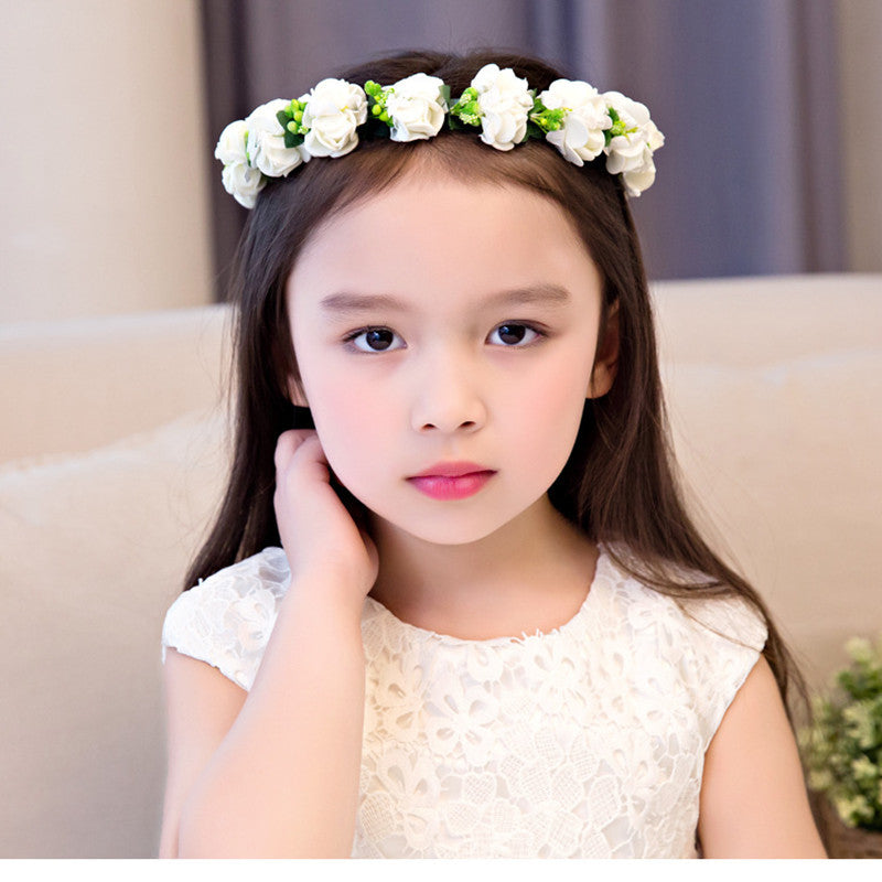 Double Strawberry Flower Crown Wreath Headdress