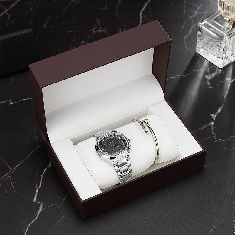 Simple Atmosphere Diamond-studded Ladies Waterproof Watch