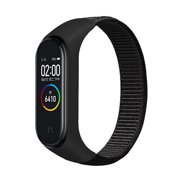 Suitable For Xiaomi Mi Band 5 Nylon Strap Loop Nylon Strap Velcro Nylon Strap Millet  Universal