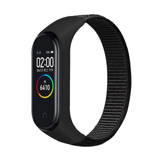 Suitable For Xiaomi Mi Band 5 Nylon Strap Loop Nylon Strap Velcro Nylon Strap Millet  Universal