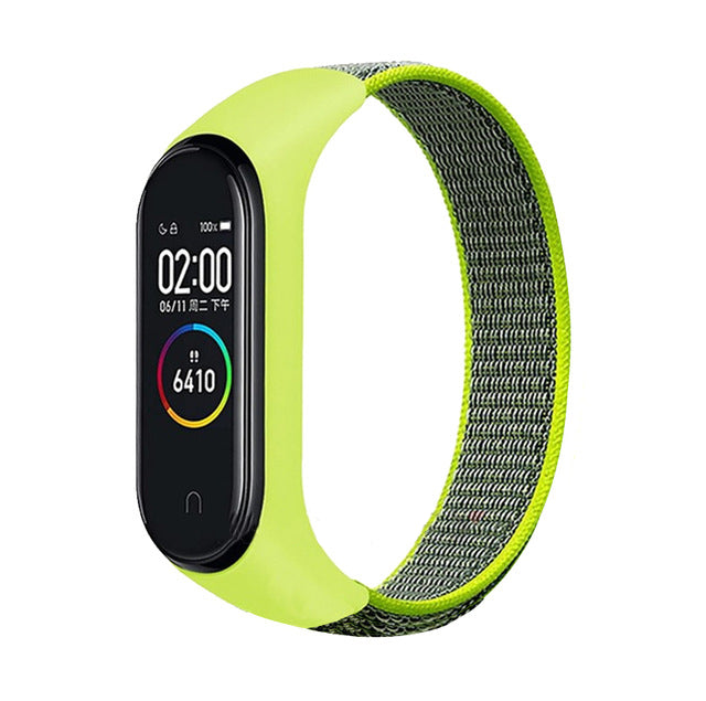 Suitable For Xiaomi Mi Band 5 Nylon Strap Loop Nylon Strap Velcro Nylon Strap Millet  Universal