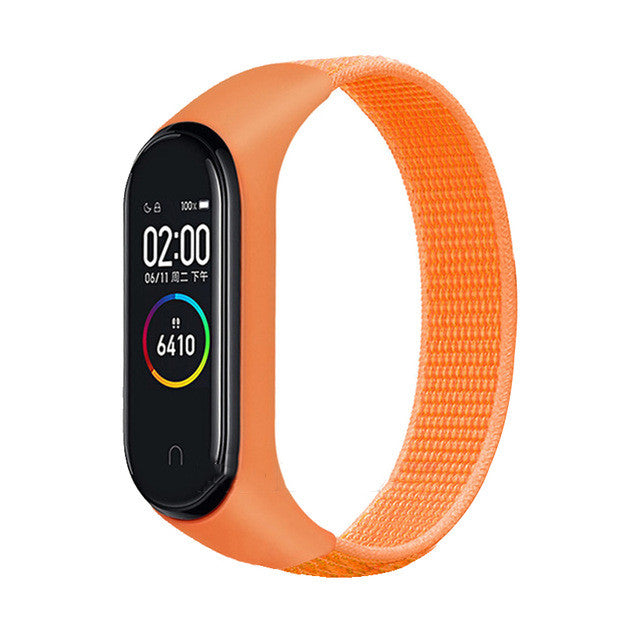 Suitable For Xiaomi Mi Band 5 Nylon Strap Loop Nylon Strap Velcro Nylon Strap Millet  Universal