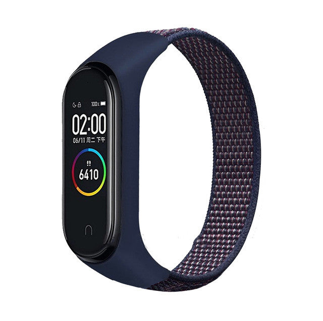 Suitable For Xiaomi Mi Band 5 Nylon Strap Loop Nylon Strap Velcro Nylon Strap Millet  Universal