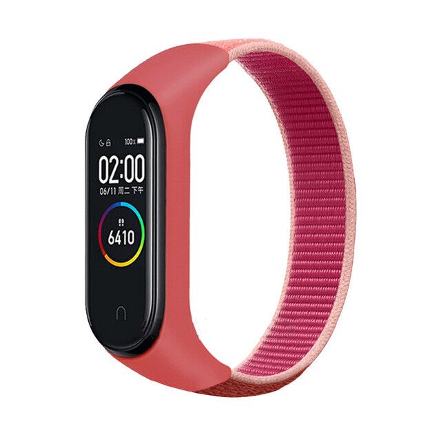 Suitable For Xiaomi Mi Band 5 Nylon Strap Loop Nylon Strap Velcro Nylon Strap Millet  Universal