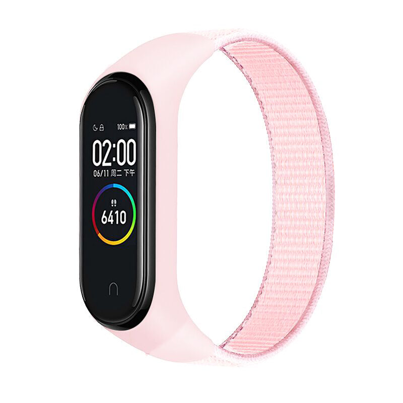 Suitable For Xiaomi Mi Band 5 Nylon Strap Loop Nylon Strap Velcro Nylon Strap Millet  Universal
