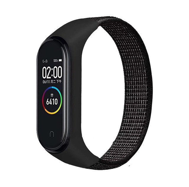 Suitable For Xiaomi Mi Band 5 Nylon Strap Loop Nylon Strap Velcro Nylon Strap Millet  Universal