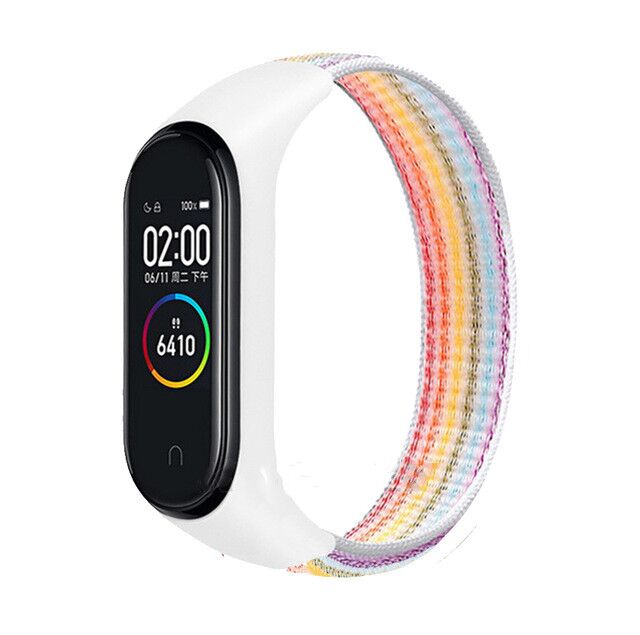 Suitable For Xiaomi Mi Band 5 Nylon Strap Loop Nylon Strap Velcro Nylon Strap Millet  Universal