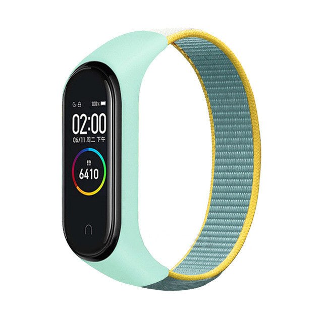 Suitable For Xiaomi Mi Band 5 Nylon Strap Loop Nylon Strap Velcro Nylon Strap Millet  Universal