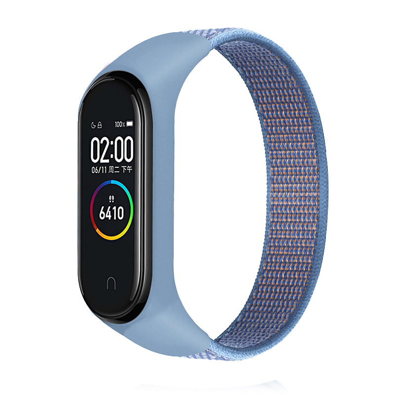 Suitable For Xiaomi Mi Band 5 Nylon Strap Loop Nylon Strap Velcro Nylon Strap Millet  Universal