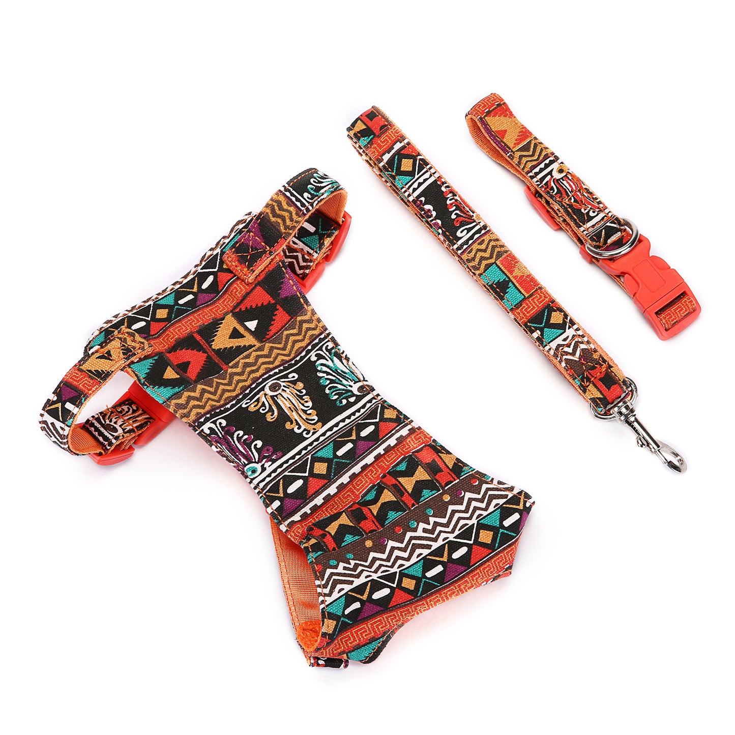British Dog Traction Rope Puppy Collar Pet Dog Chest Back Suit Customization