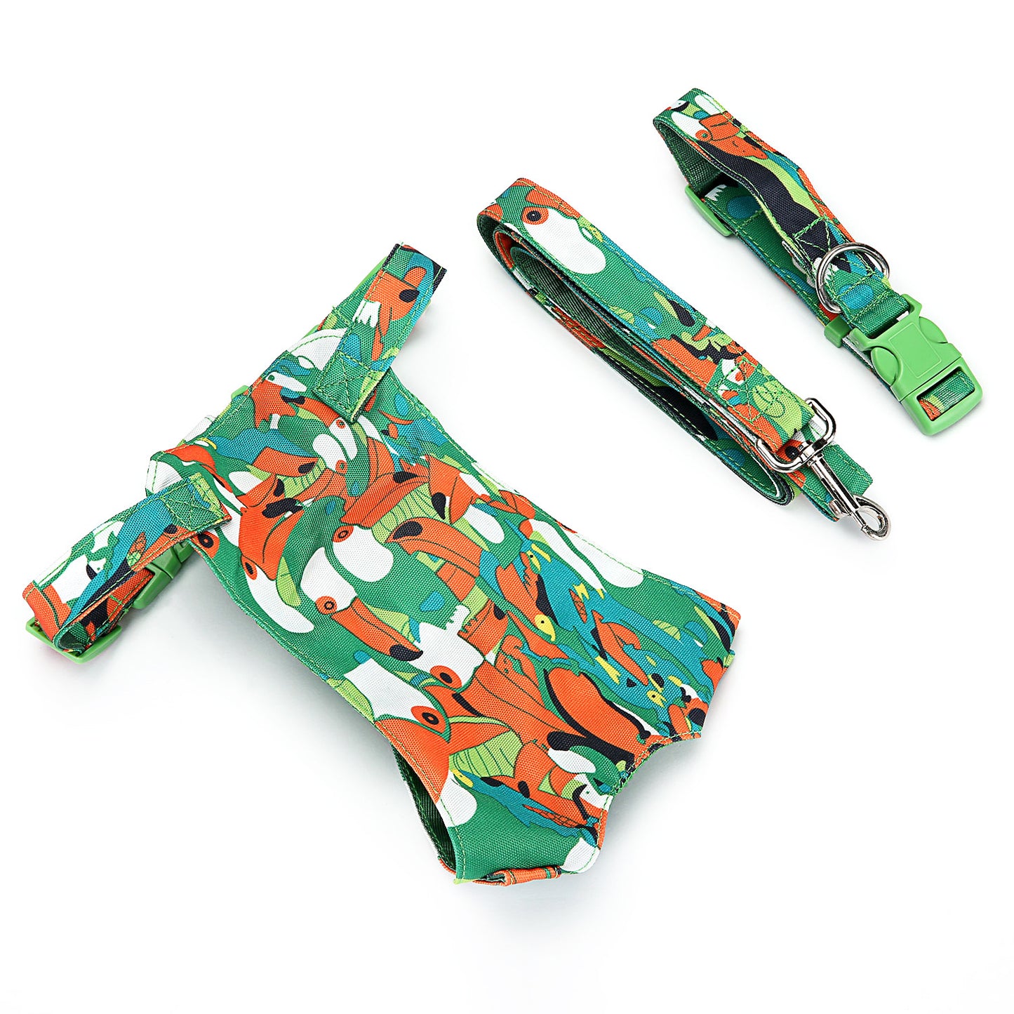 British Dog Traction Rope Puppy Collar Pet Dog Chest Back Suit Customization