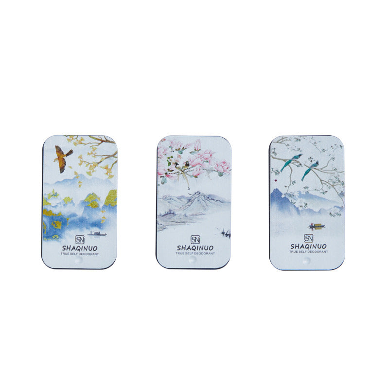 Fuyu Deodorant Body Skin care lotion Portable Solid Skin care lotion Student Pocket Card Perfume