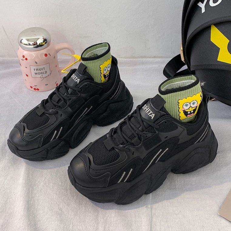 New Spring Sports Fashion Old Shoes Female Ins Increase Young Girl