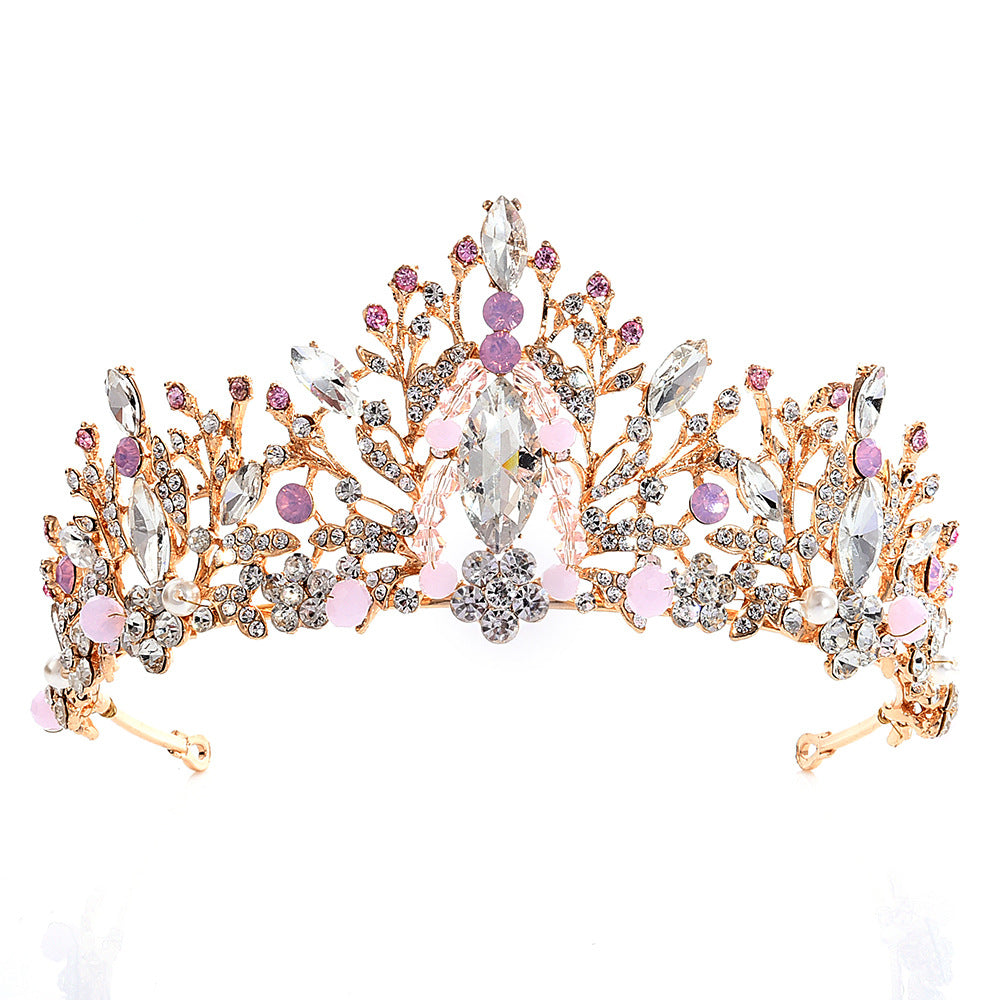 Crystal Handmade Beaded Bridal Crown Headband