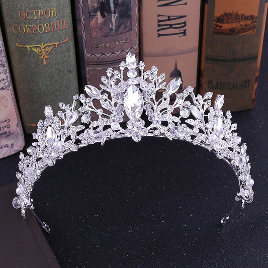 Crystal Handmade Beaded Bridal Crown Headband