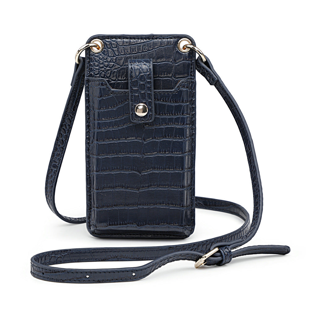 Solid Color One-shoulder Diagonal Mobile Phone Bag