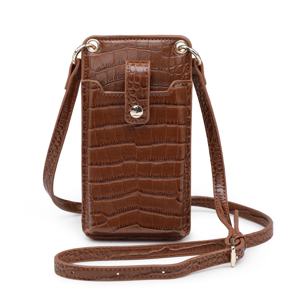 Solid Color One-shoulder Diagonal Mobile Phone Bag