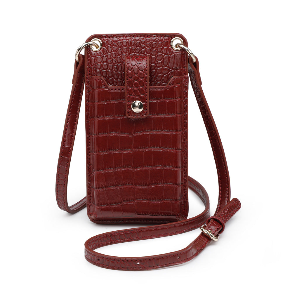 Solid Color One-shoulder Diagonal Mobile Phone Bag