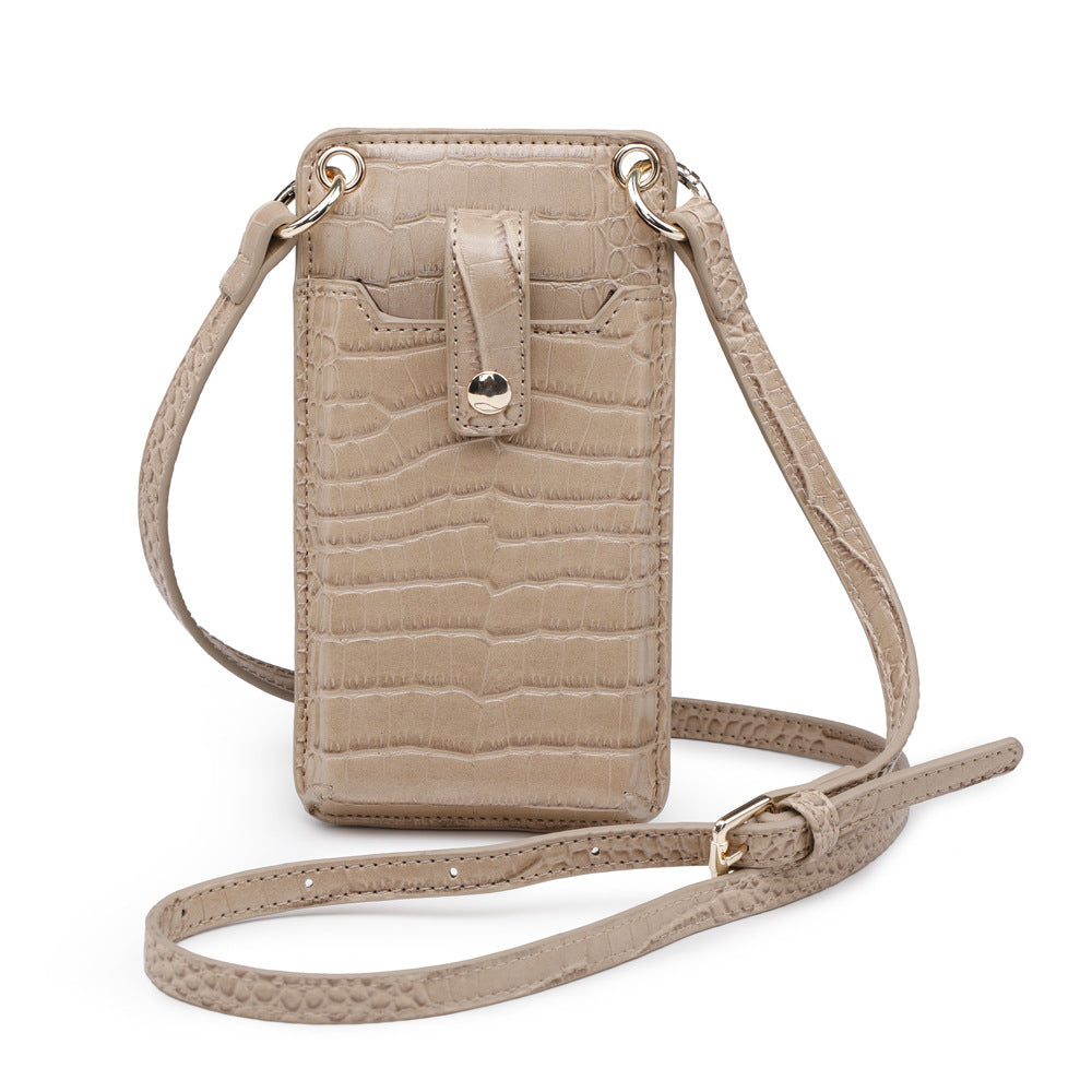 Solid Color One-shoulder Diagonal Mobile Phone Bag