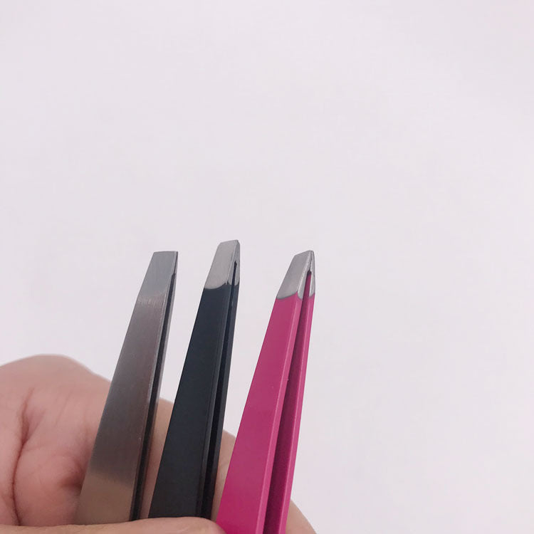 Stainless Steel Black Oblique Mouth Eyebrow Trimming Clip Beauty Tool Eyebrow Clip
