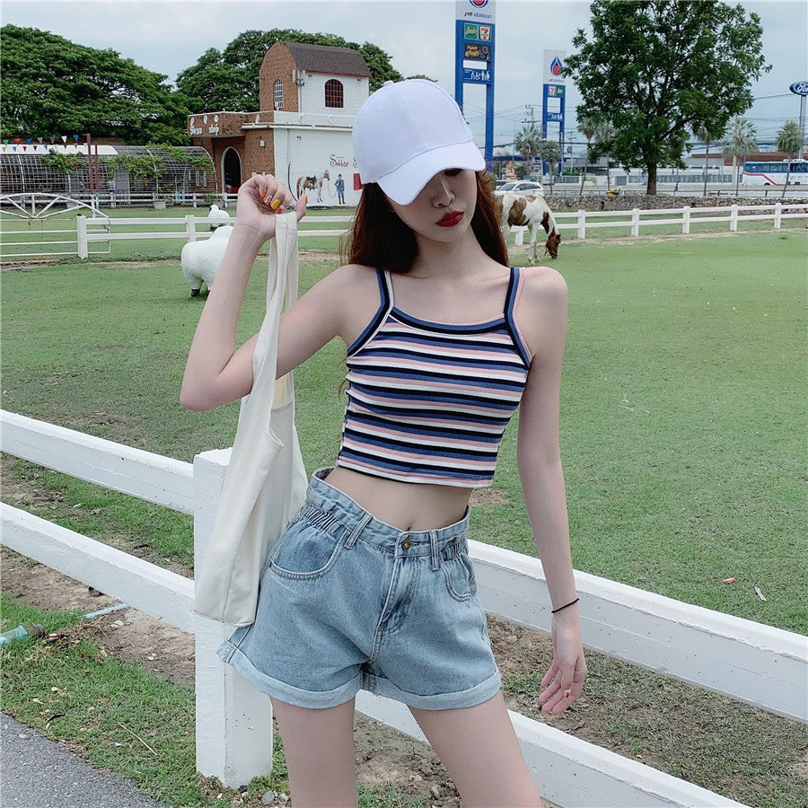 Students Leisure A Word Show Thin Joker Bf Hyuna Wind Wide Leg Hot Pants Tide
