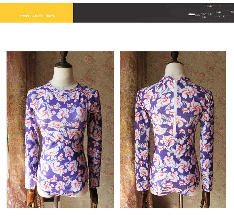 Female Swimsuit Hot Spring Long-sleeved