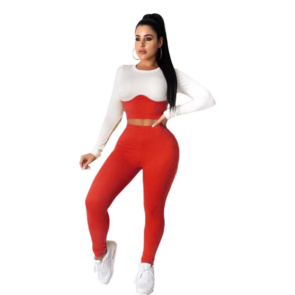 Pack Hip Positioning Stitching Two-Piece Suit