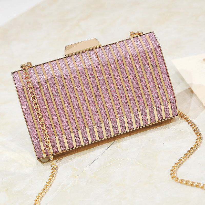 Women'S Bag New Metal Hollow Out Hand Bag Korean Versatile Fashion Messenger Bag