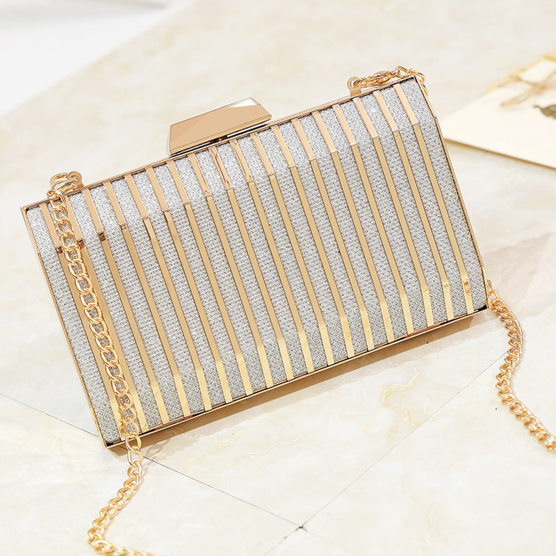 Women'S Bag New Metal Hollow Out Hand Bag Korean Versatile Fashion Messenger Bag