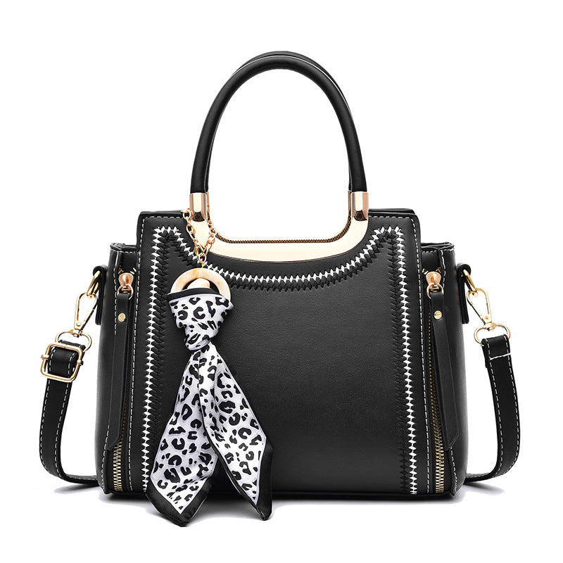 Trendy Handbag Silk Scarf Ornaments Large Capacity Shoulder Bag